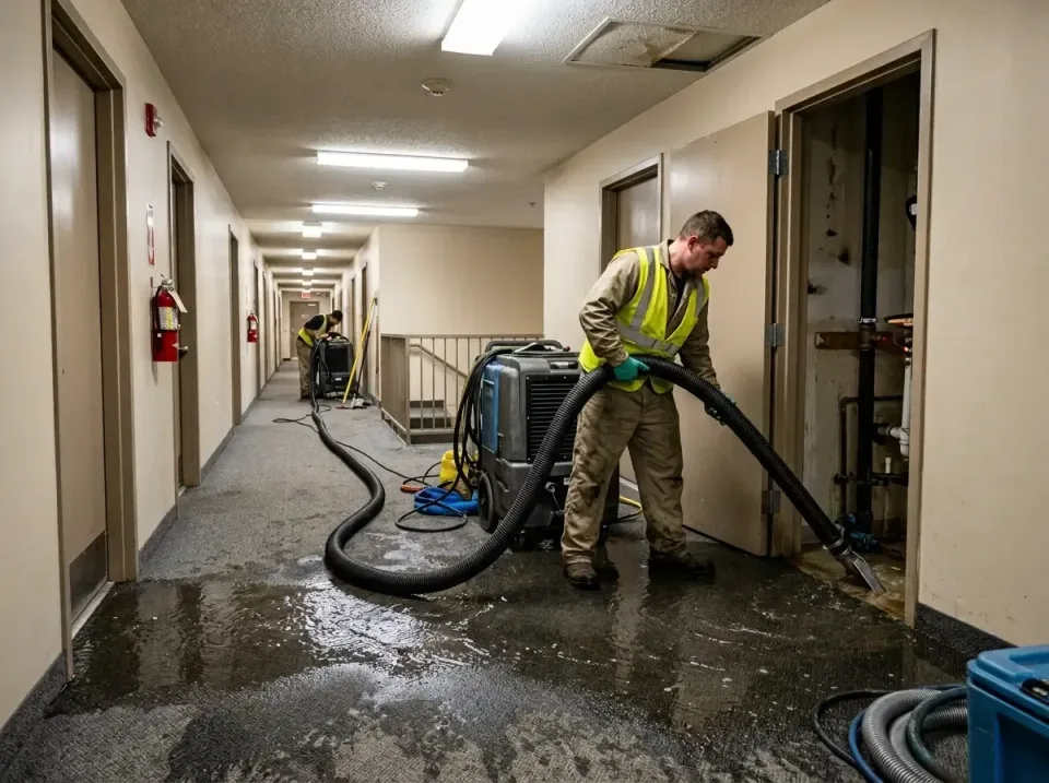 multi-unit-apartment-hallway-f-005 — frequently asked questions, Emergency Burst Pipe Water Extraction & Removal in Black Ca…